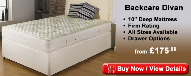 Backcare orthopaedic firm divan bed DIV2W