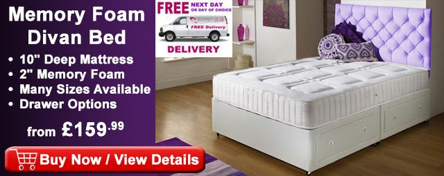 Memory Foam Divan Beds - Cheap Beds