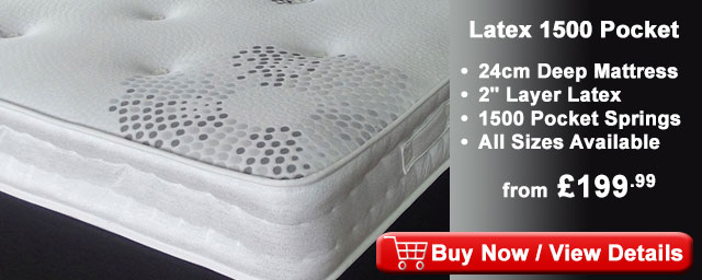 1500 pocket sprung latex mattress MAT2T