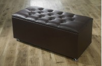 *NEW* Ottoman Storage Blanket Box in Faux Leather