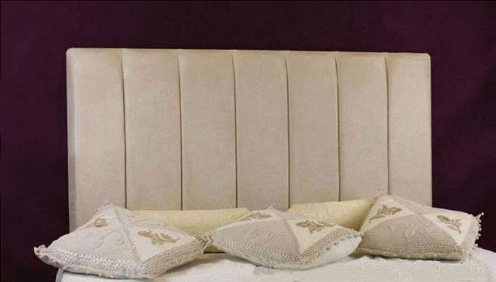 Durham Faux Suede Headboard, Faux Suede King Size Bed Frame