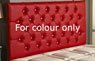 Belmont Buttoned Faux Leather Wallboard Red