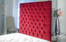 Carlton_Wallboard Buttoned Chenille Wallboard Red