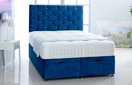 Alexis-Ottoman-Velvet Ottoman Storage Bed In Plain Velvet Blue